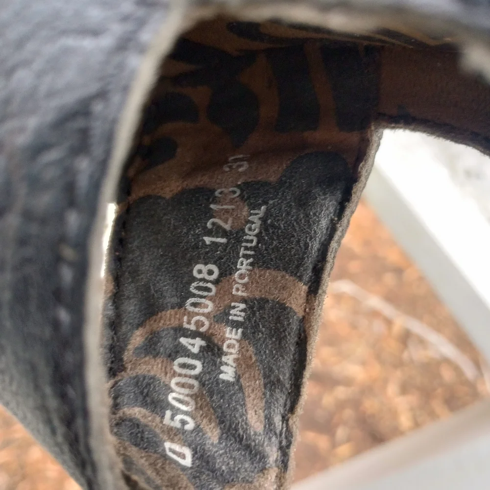 Fly London Mary Jane Style Wedge Black Leather Size 39
